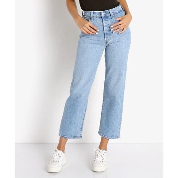 Levi's Ribcage light blue jeans 24 - Picture 6 of 14